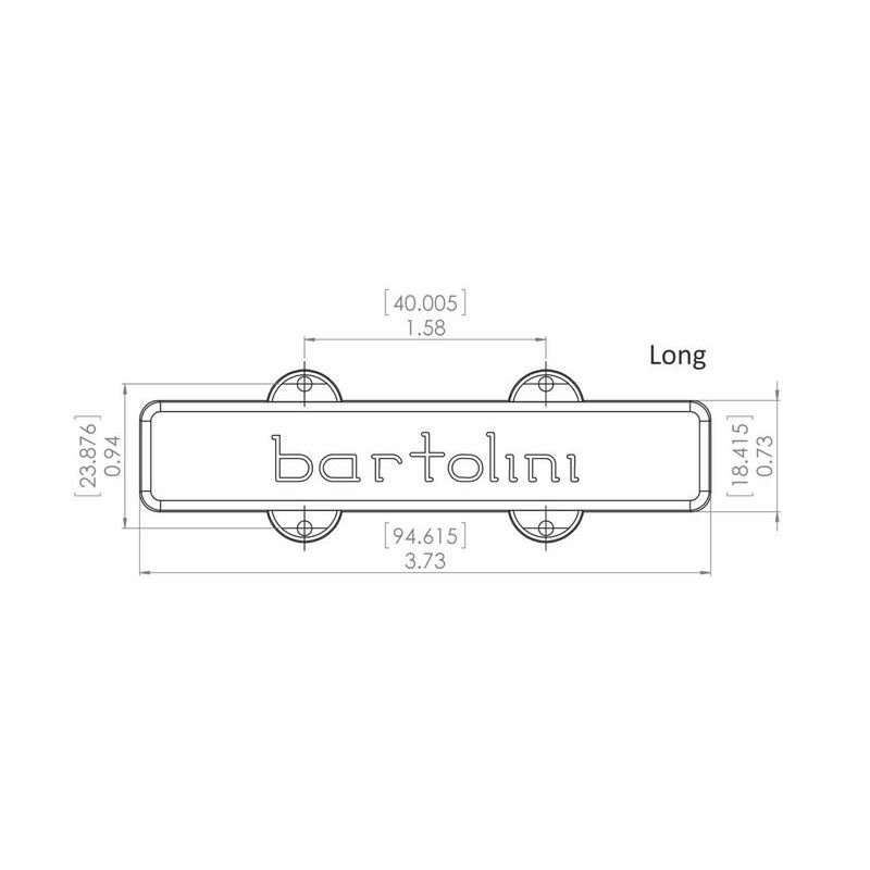 Bartolini 59CBJD-L3 - Jazz Bass Pickup, Dual In-Li